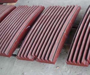 sand casting jaw plate for crusher
